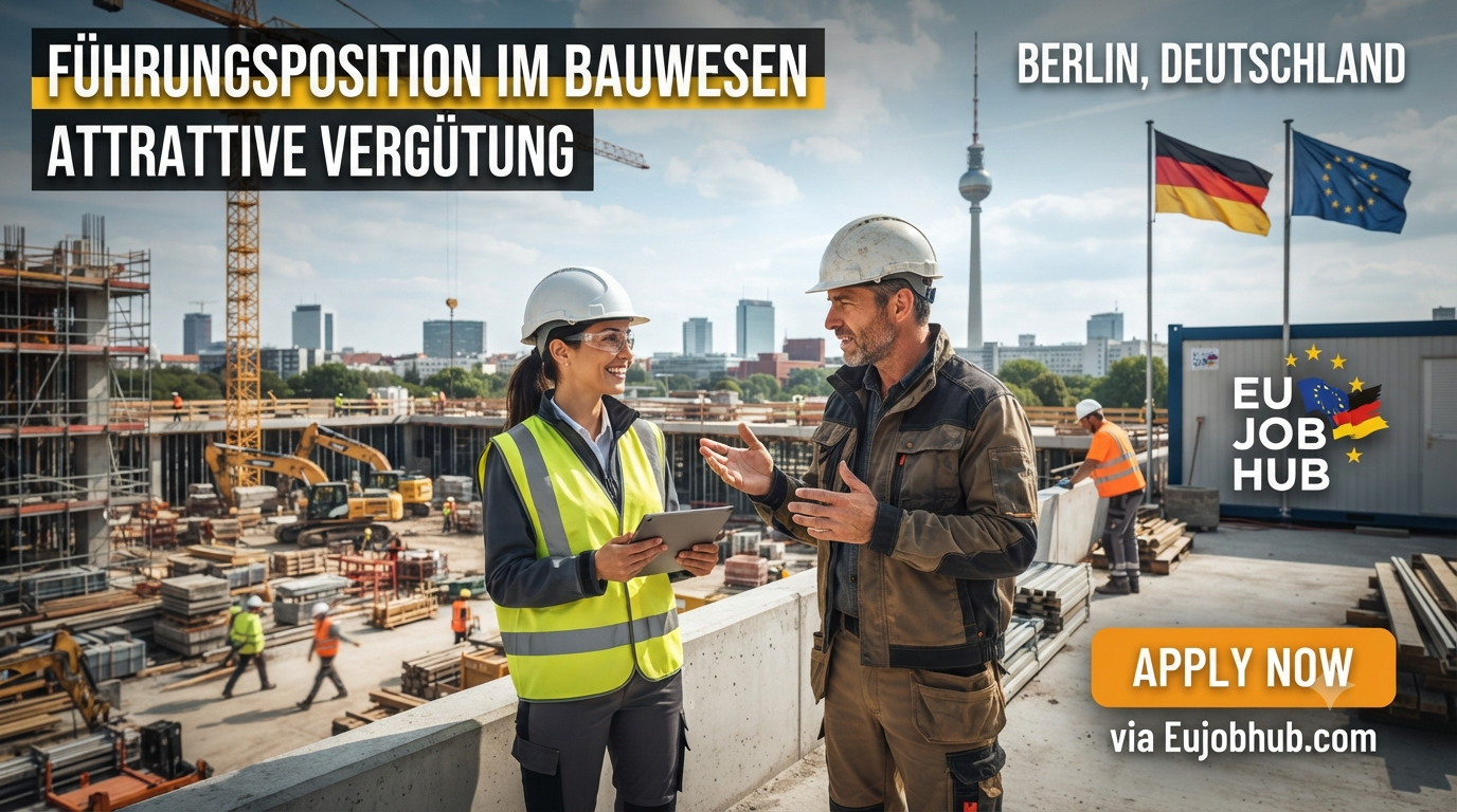 Bauleitung Berlin, Bauwesen Jobs Berlin, Bauleiter Stellenangebote, Führungsposition Bauwesen, Bau Jobs Deutschland