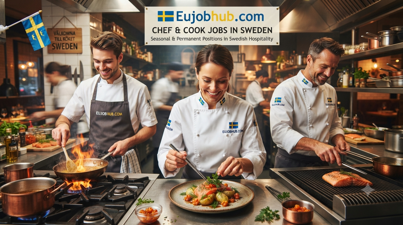 Chef and Cook Jobs in Sweden. Seasonal and permanent cooking positions in Swedish hospitality