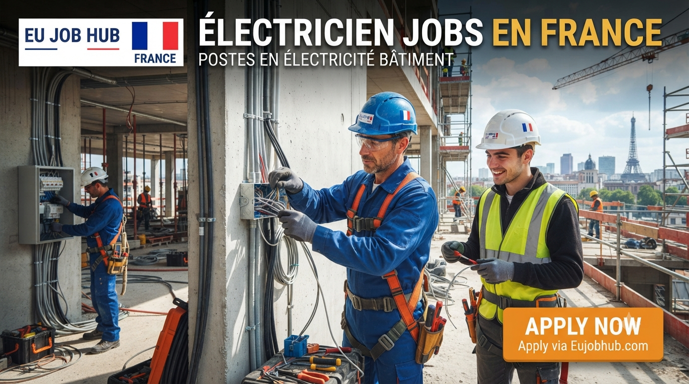 Électricien Jobs en France – Postes en Électricité Bâtiment