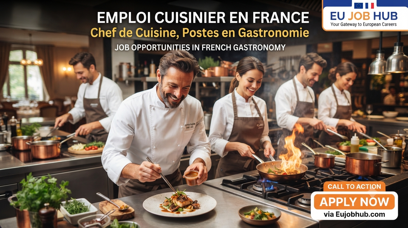 Emploi Cuisinier en France – Chef de Cuisine, Postes en Gastronomie