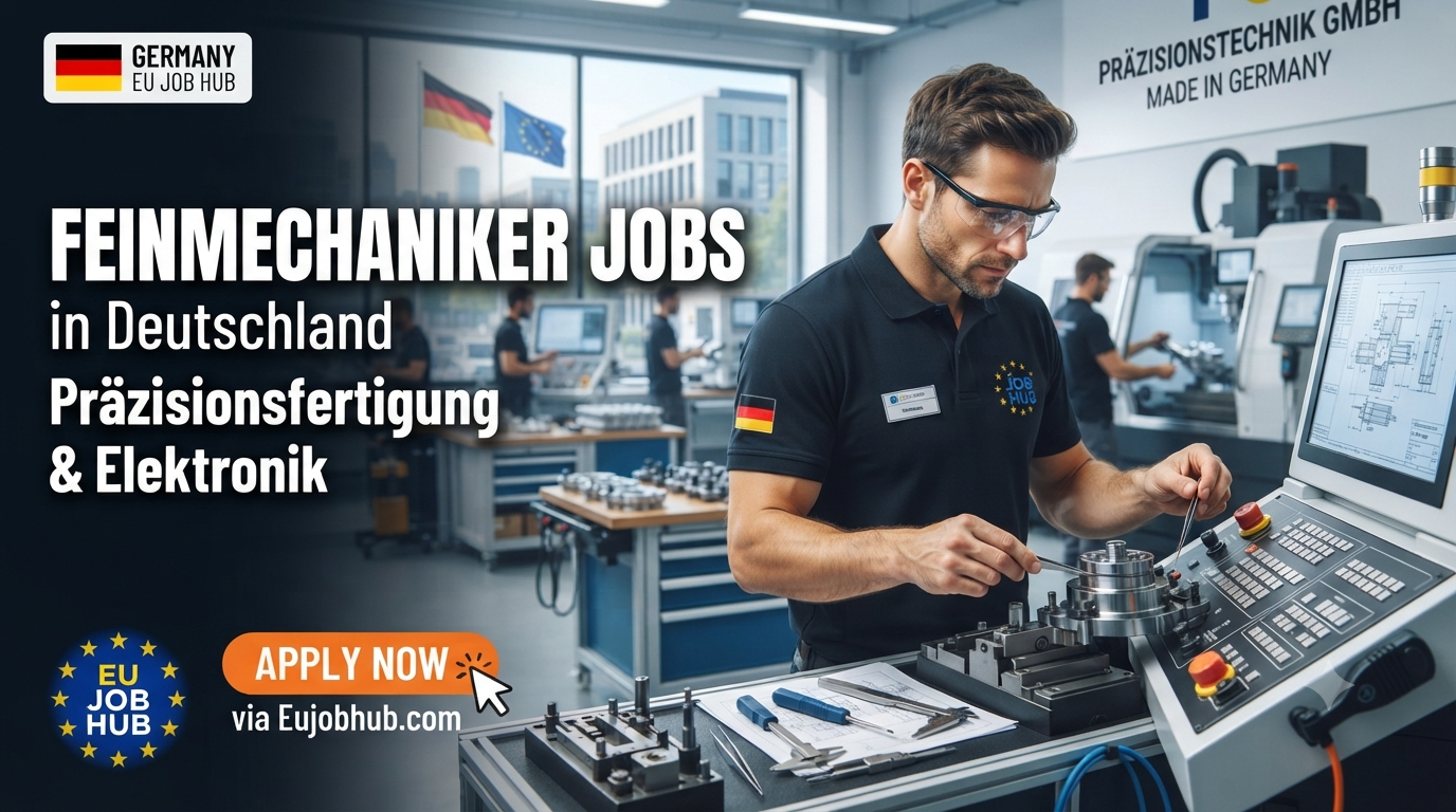 Feinmechaniker Jobs in Deutschland 2026 – Präzisionsfertigung & Elektronik