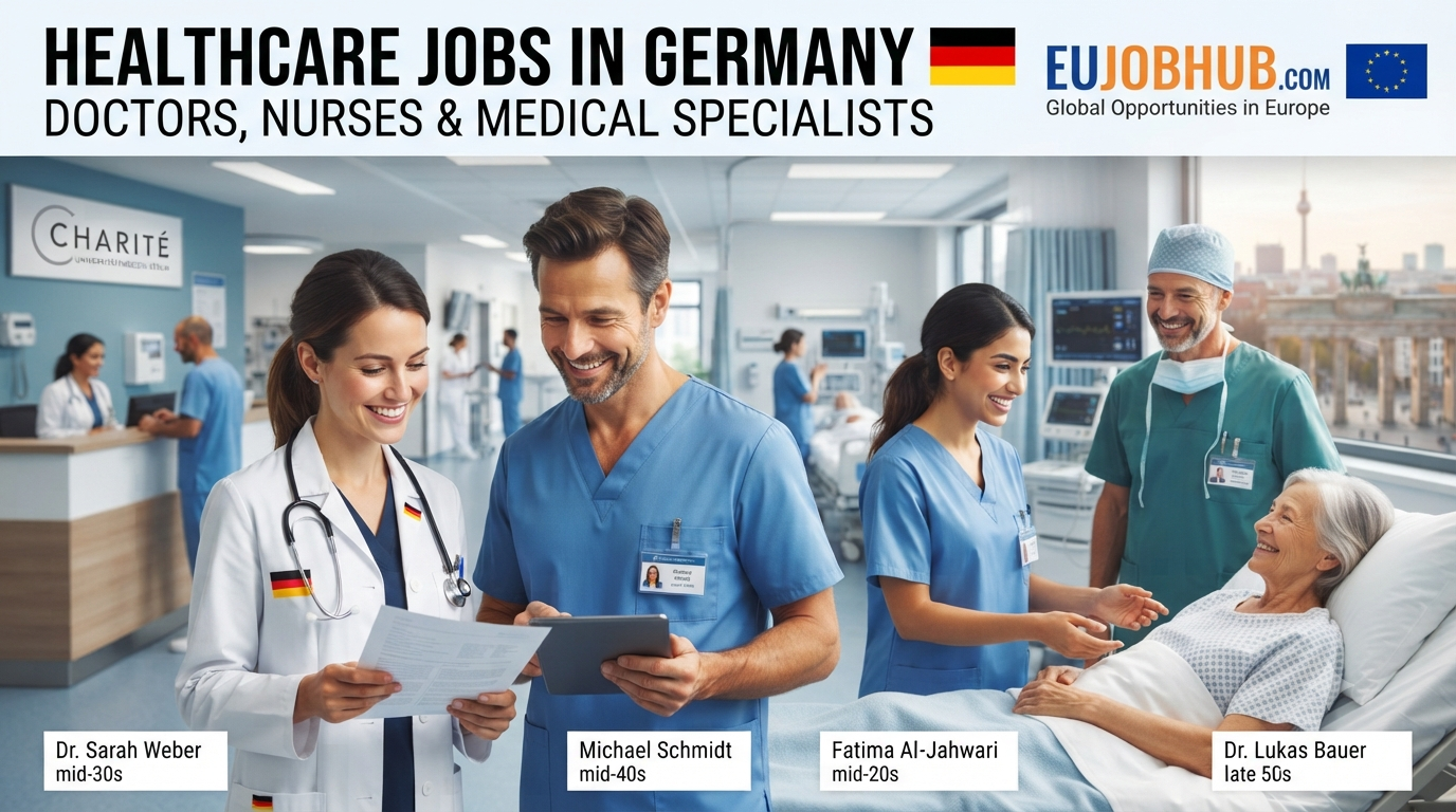 Healthcare Jobs in Germany. Medical specialist positions for doctors, nurses, and healthcare professionals