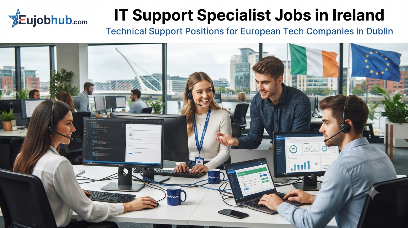 IT Support Specialist Jobs in Ireland. Technical support positions for European tech companies in Dublin