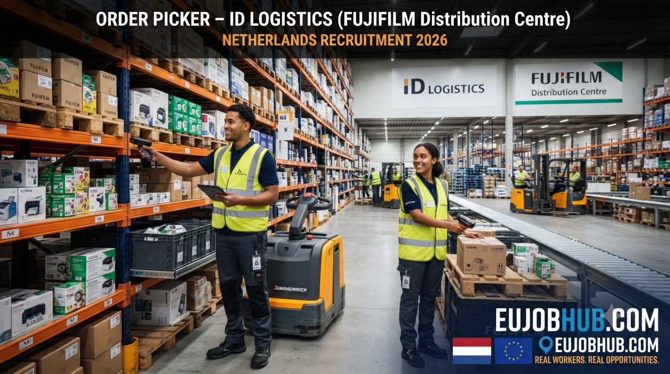 Order Picker – ID Logistics (Fujifilm Distribution Centre) Netherlands Recruitment 2026