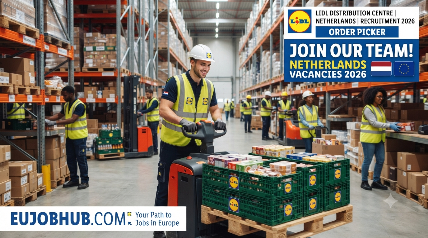 Order Picker – LIDL Distribution Centre Netherlands Recruitment 2026