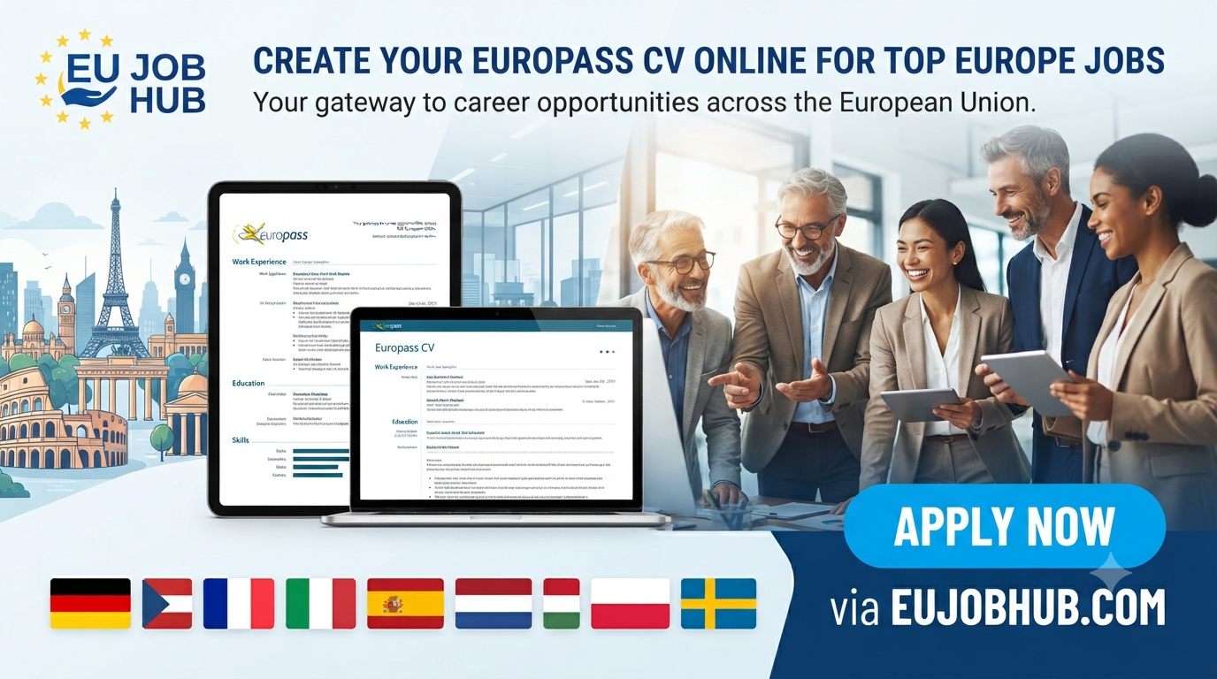 Create Europass CV online for Europe jobs